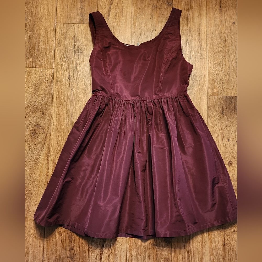 Miu Miu Sleeveless Mini Dress Burgundy Size 44 US M